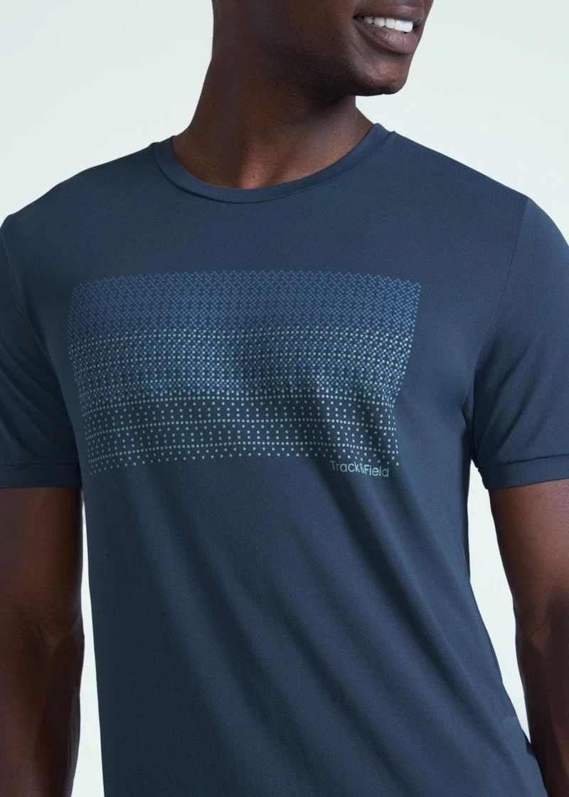 T-Shirt Homem Manga Curta Thermodry Trama