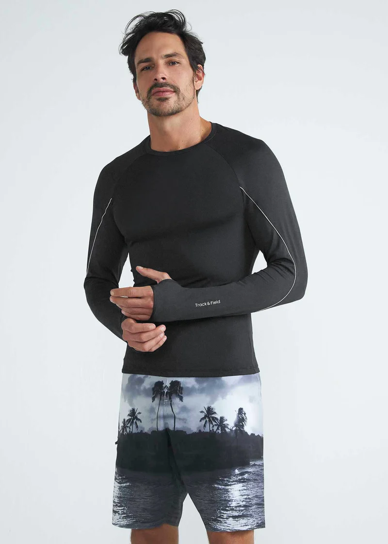 T-shirt Homem Manga longa Surf Uv