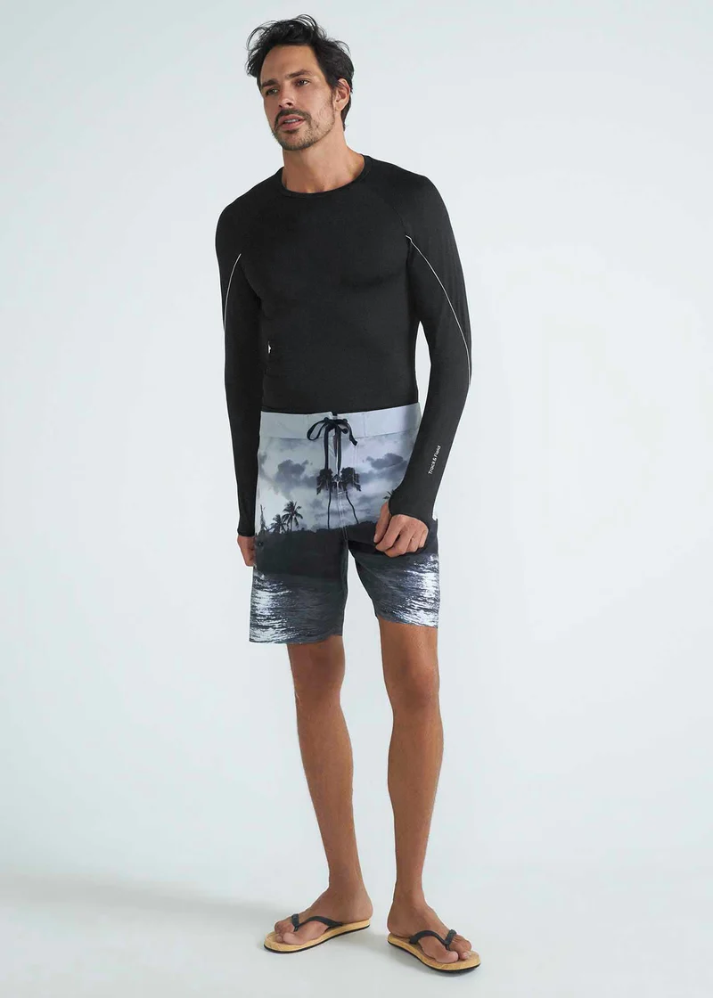 T-shirt Homem Manga longa Surf Uv