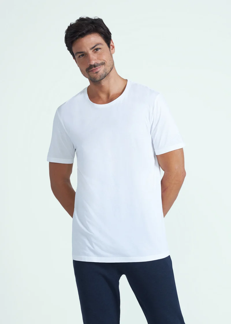 T-shirt Homem Manga Curta Pima