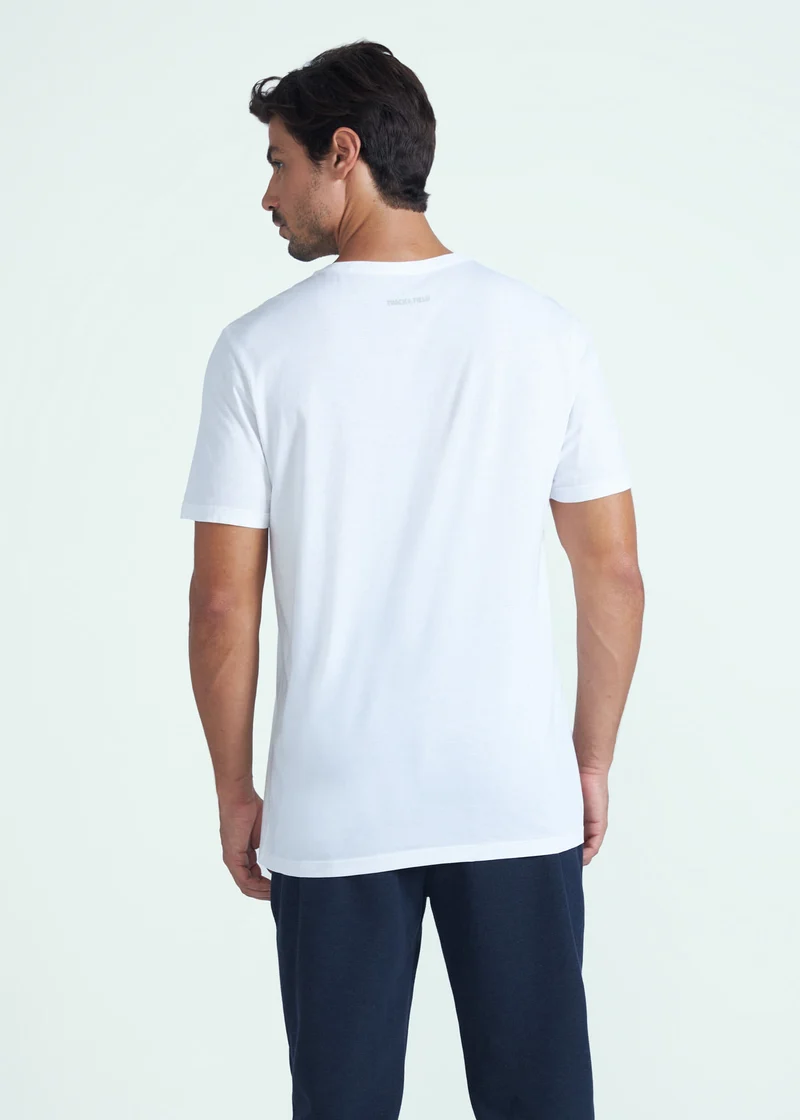 T-shirt Homem Manga Curta Pima
