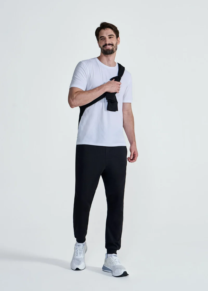 T-shirt Homem Manga Curta Stretch Pima