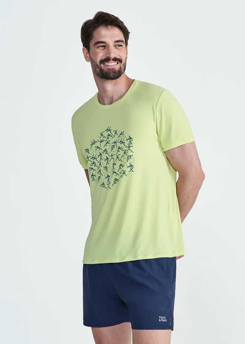 T-shirt Homem Manga Curta Thermodry Esportes