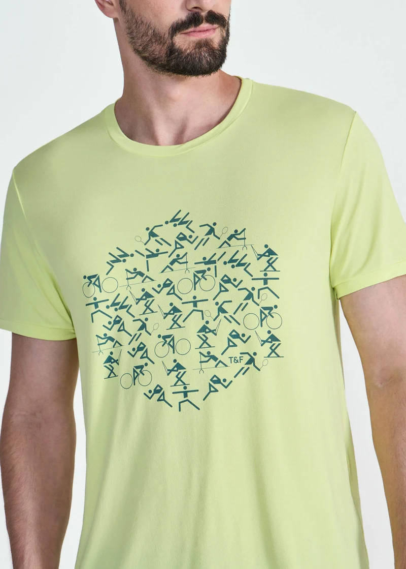 T-shirt Homem Manga Curta Thermodry Esportes