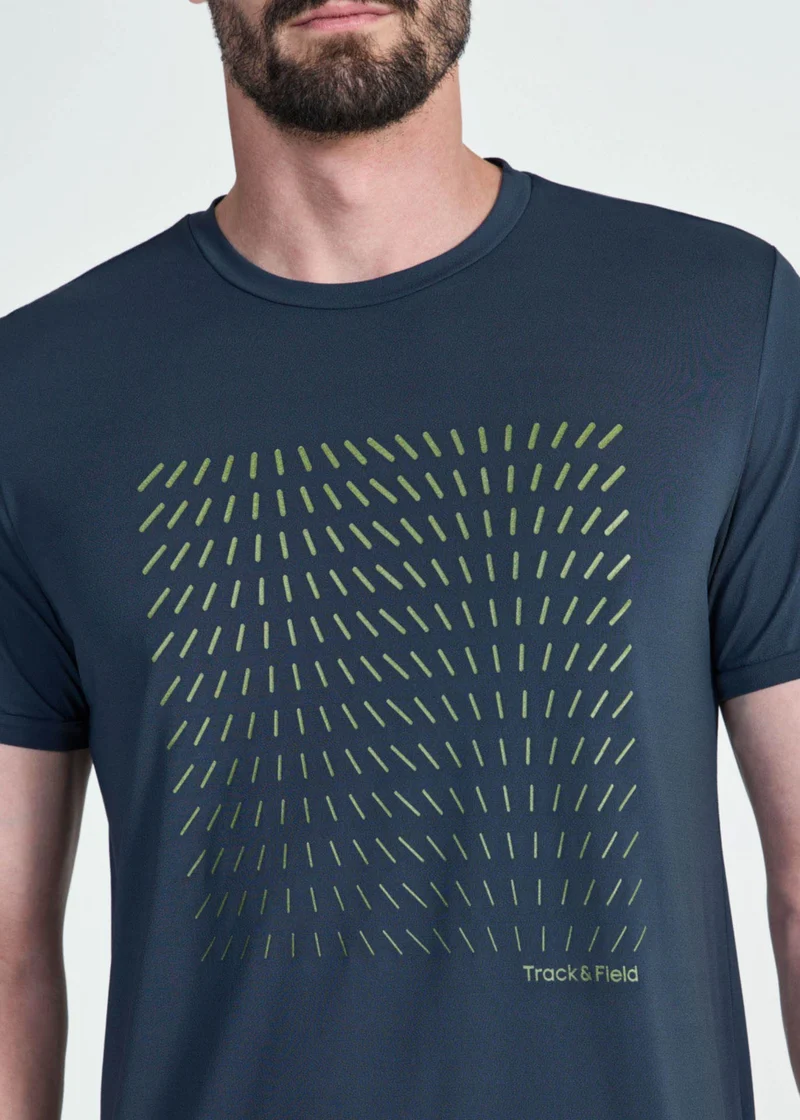 T-shirt Homem Manga Curta Thermodry Riscos