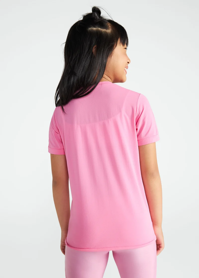 T-Shirt Infantil Menina Manga Curta Thermodry Flor