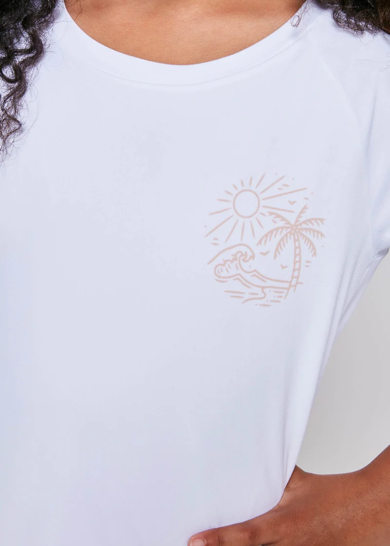 T-shirt Infantil Mulher Manga Longa Verão