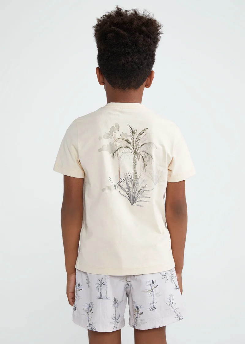 T-Shirt Infantil Homem Manga Curta Selva