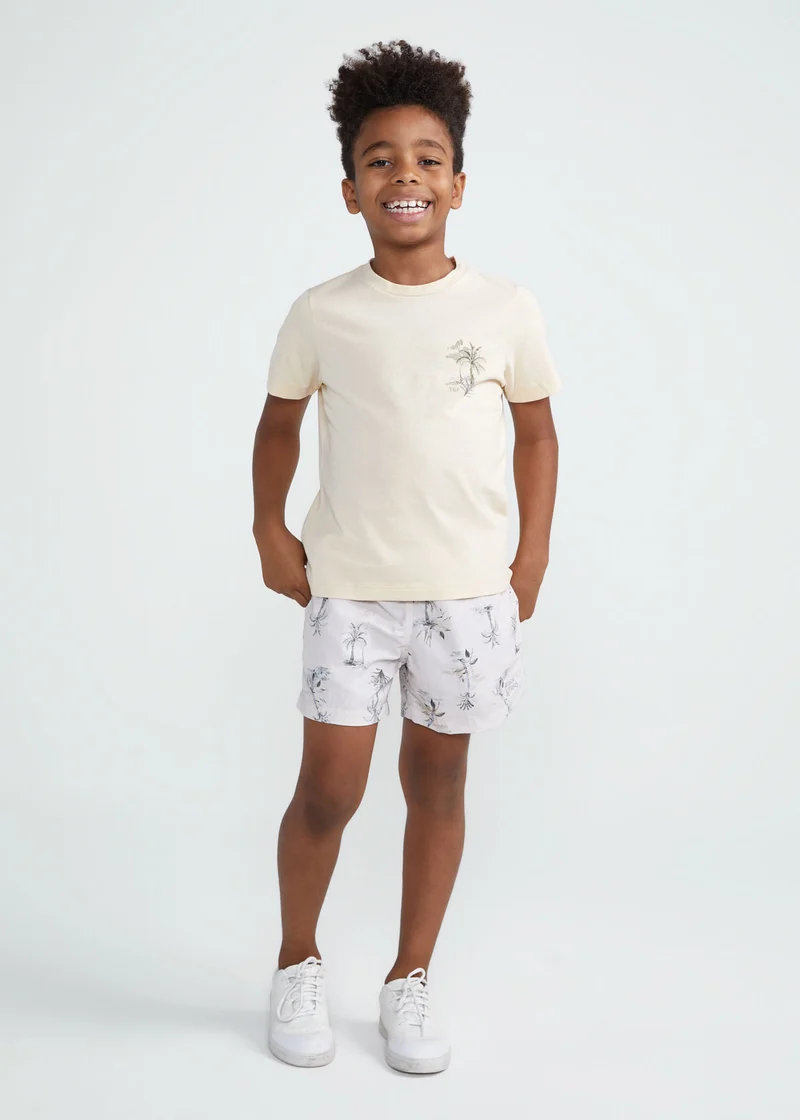 T-Shirt Infantil Homem Manga Curta Selva
