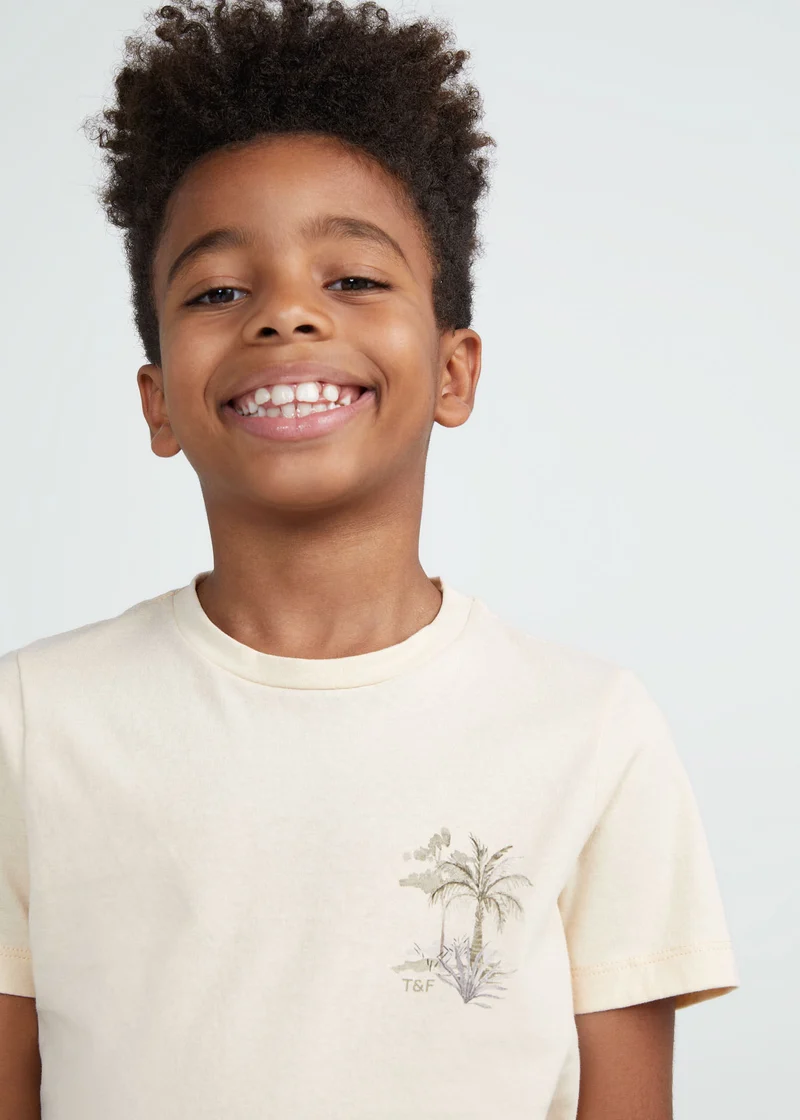 T-Shirt Infantil Homem Manga Curta Selva