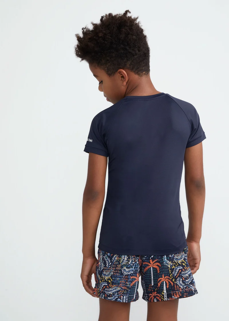 T-Shirt Infantil Unissex Manga Curta Uv