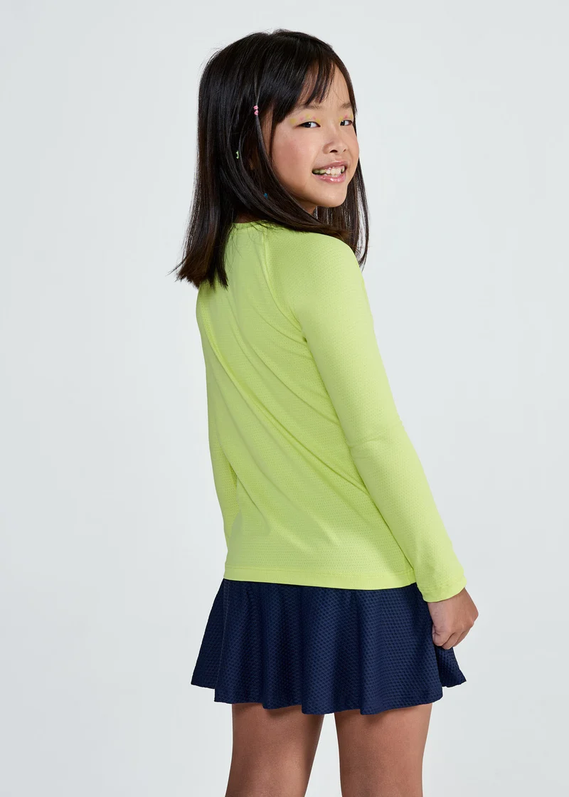 T-shirt Infantil Unissex Manga Longa Uv Mesh