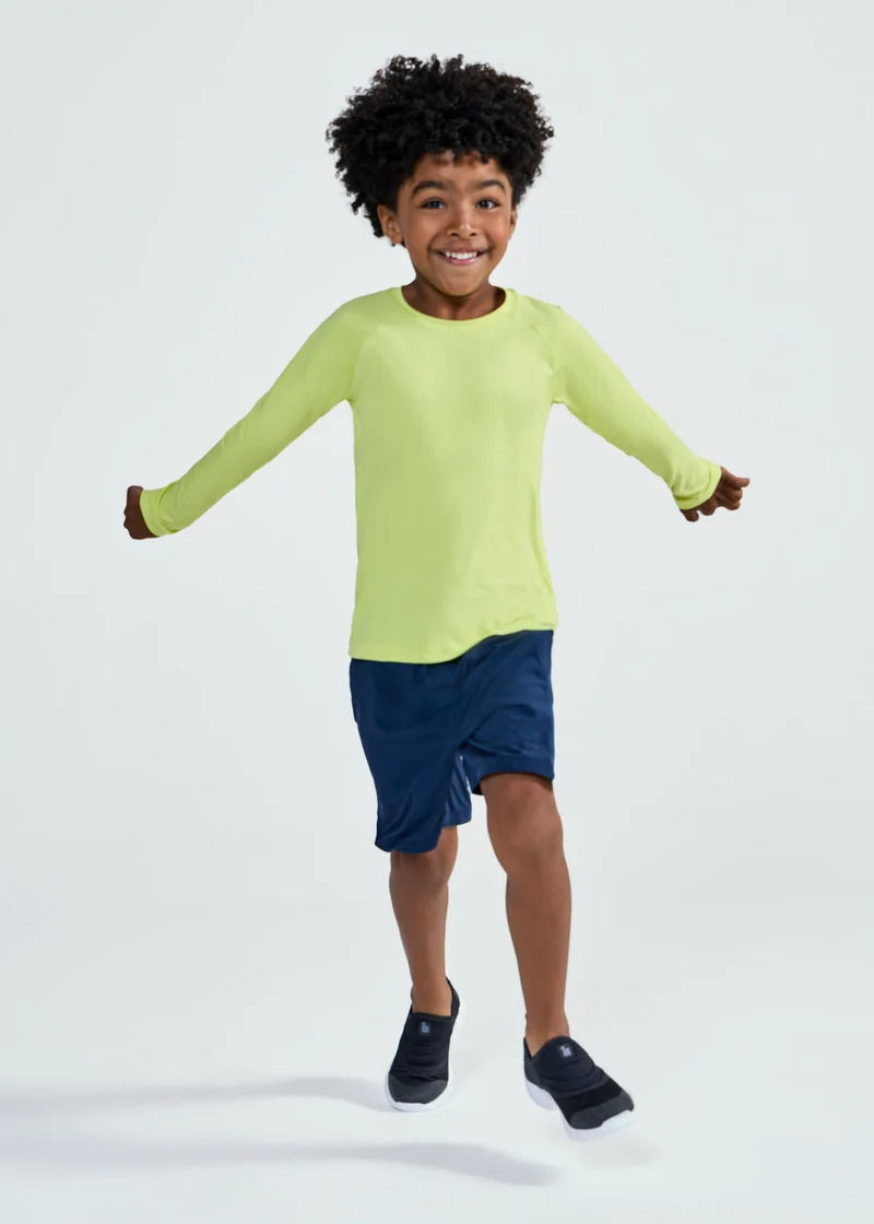 T-shirt Infantil Unissex Manga Longa Uv Mesh