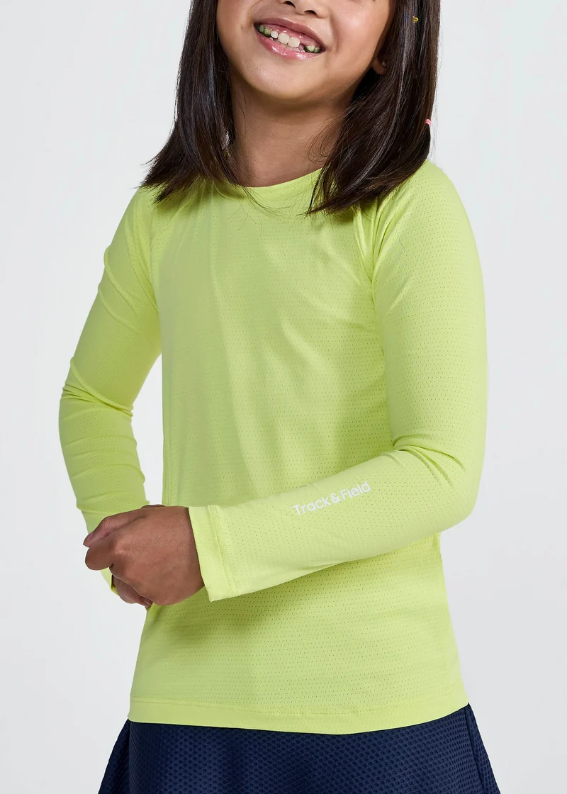 T-shirt Infantil Unissex Manga Longa Uv Mesh
