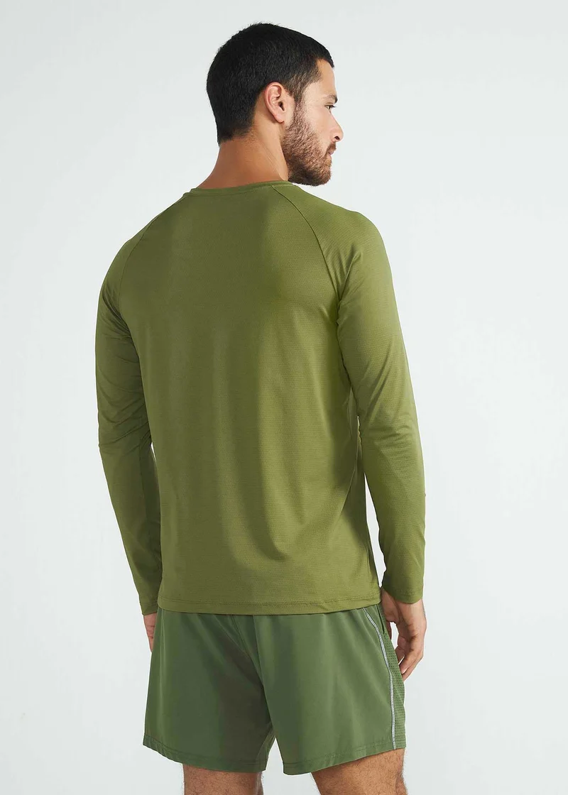 T-Shirt Homem Manga Longa Uv Mesh