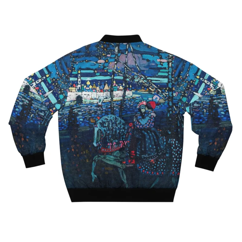 Riding Couple by Wassily Kandinsky Art Bomber Jacket