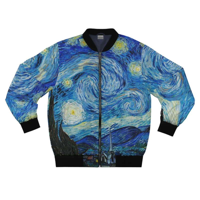 The Starry Night Van Gogh Bomber Jacket
