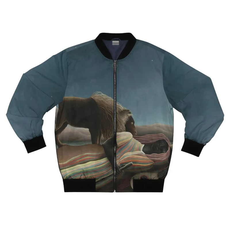 The Sleeping Gypsy Henri Rousseau Bomber Jacket