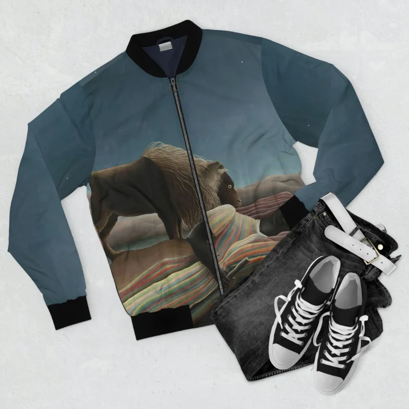 The Sleeping Gypsy Henri Rousseau Bomber Jacket
