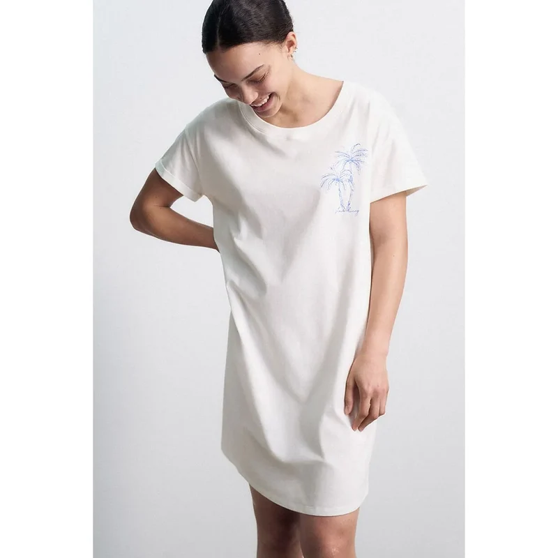 chemise de nuit femme manches courtes coton confort élégant NIGHTDRESSES 10221117-00GZ
