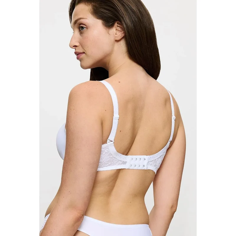 Soutien-gorge minimiseur élégant confort fibre LYCRA bretelles jacquard dentelle