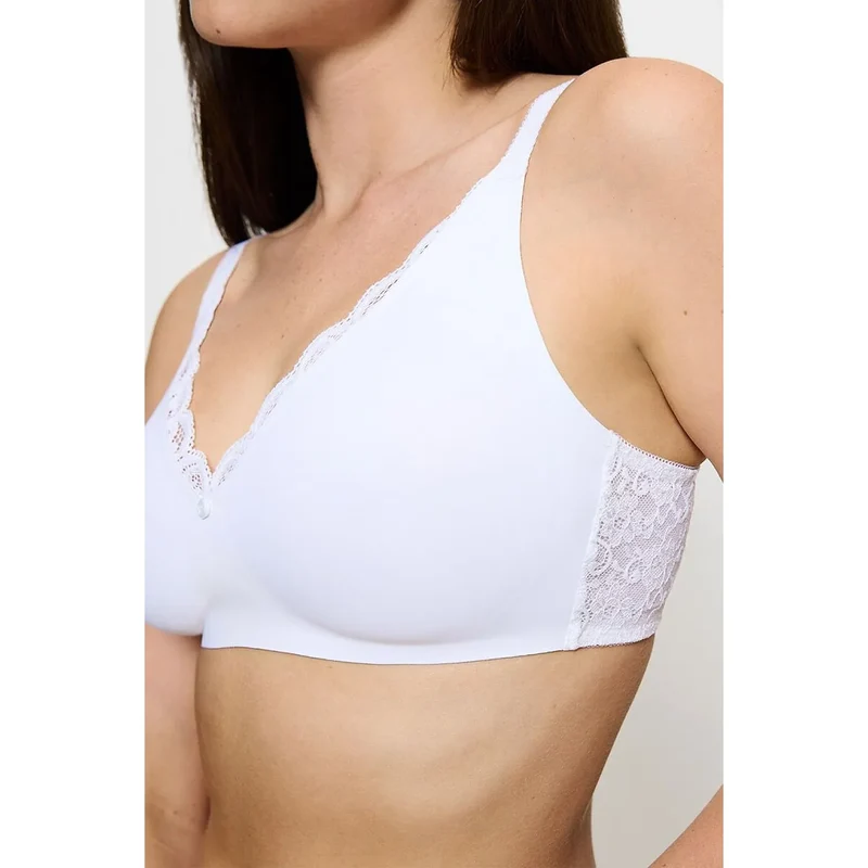 Soutien-gorge minimiseur élégant confort fibre LYCRA bretelles jacquard dentelle