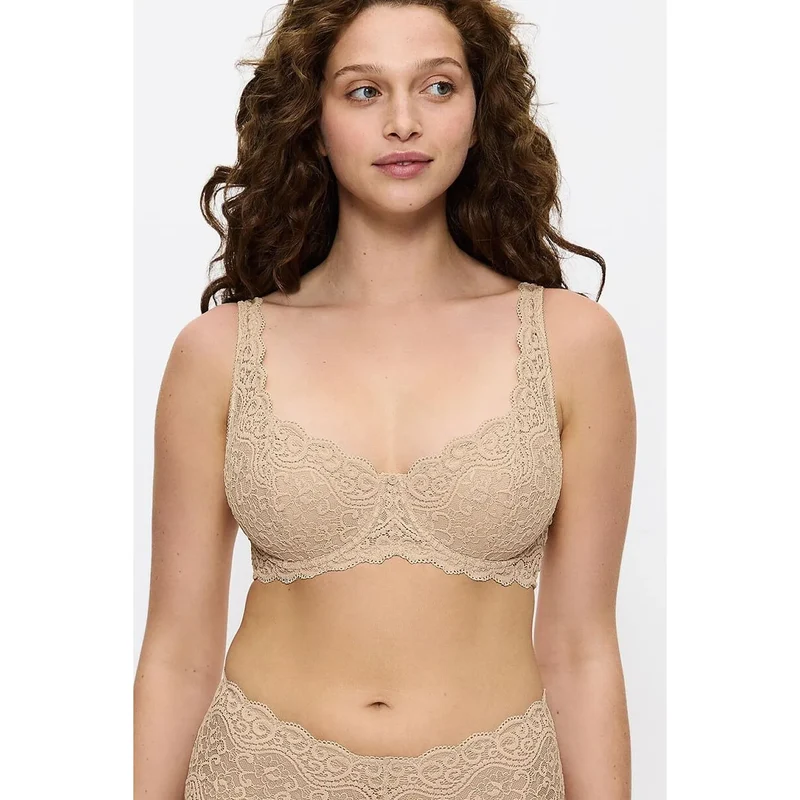 Soutien-gorge souple dentelle élastique confort Amourette femme maintien parfait