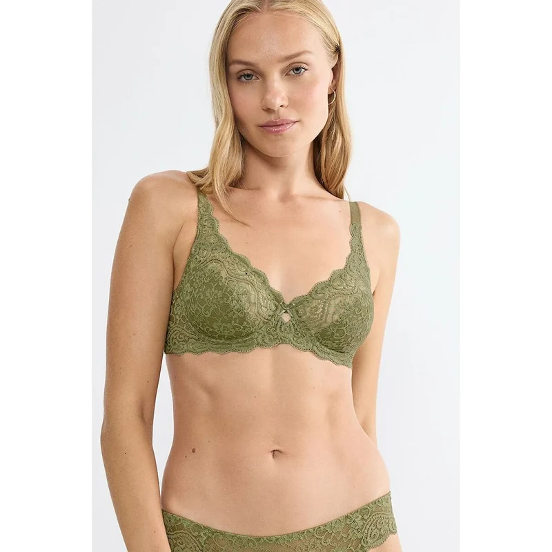 Soutien-gorge dentelle fleurie Amourette confort armatures ajustables Triumph
