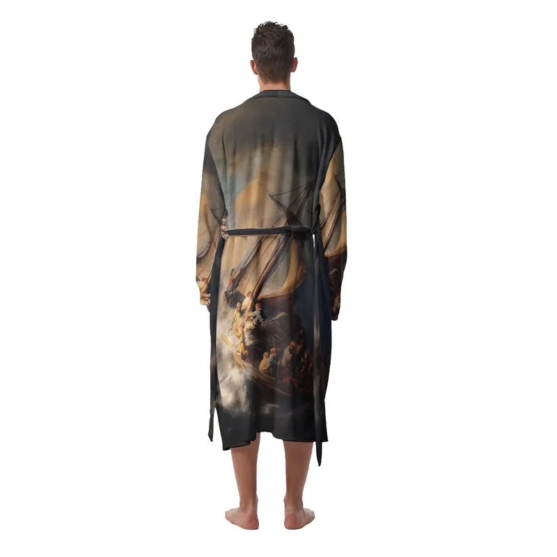 The Storm on the Sea of Galilee by Rembrandt Art Fleece Robe