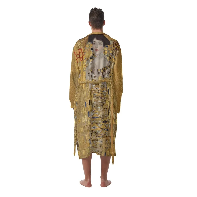 Portrait of Adele Bloch-Bauer I by Gustav Klimt Heavy Fleece Robe