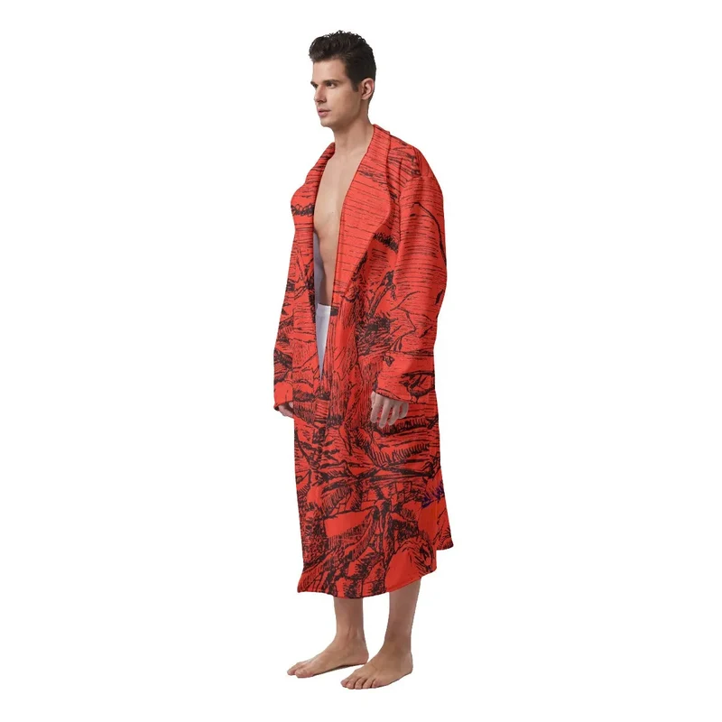 La Guerre The War by Henri Rousseau Art Heavy Fleece Robe