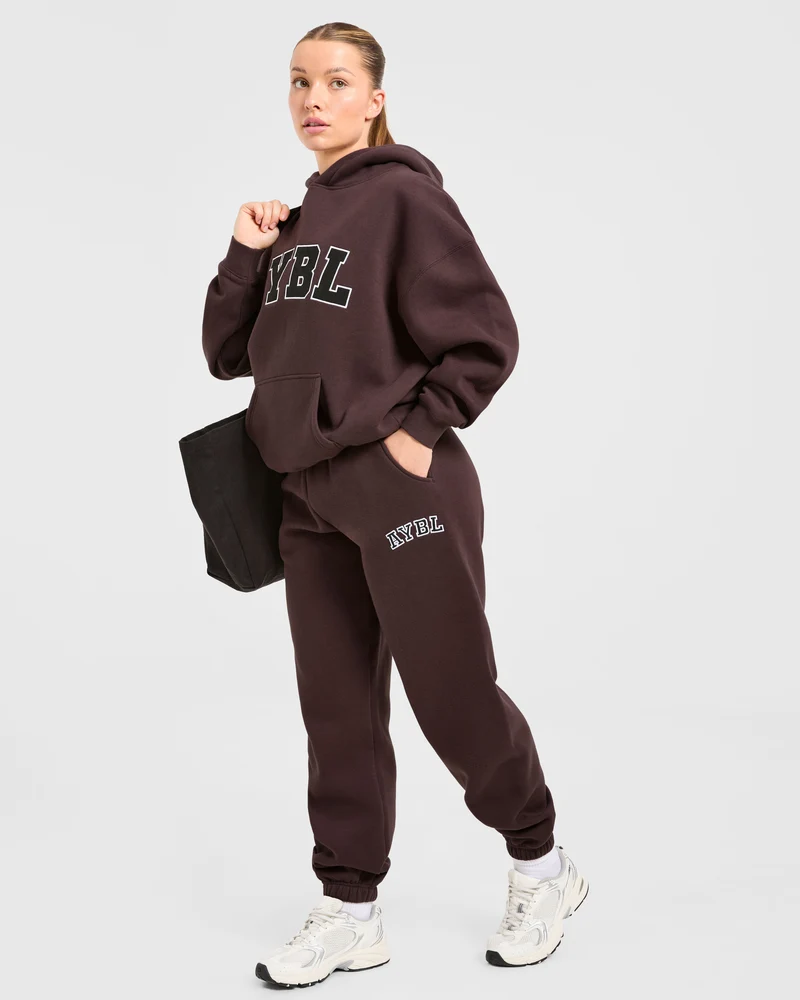 Varsity 2.0 Oversized Joggers - Cocoa Brun