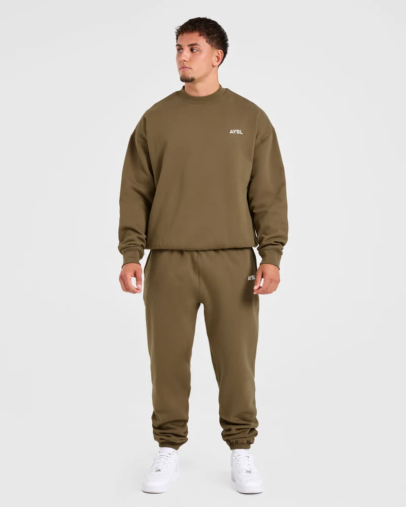 Essential Oversized Sweater - Olive Vert