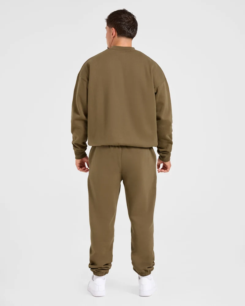 Essential Oversized Joggers- Olive Vert