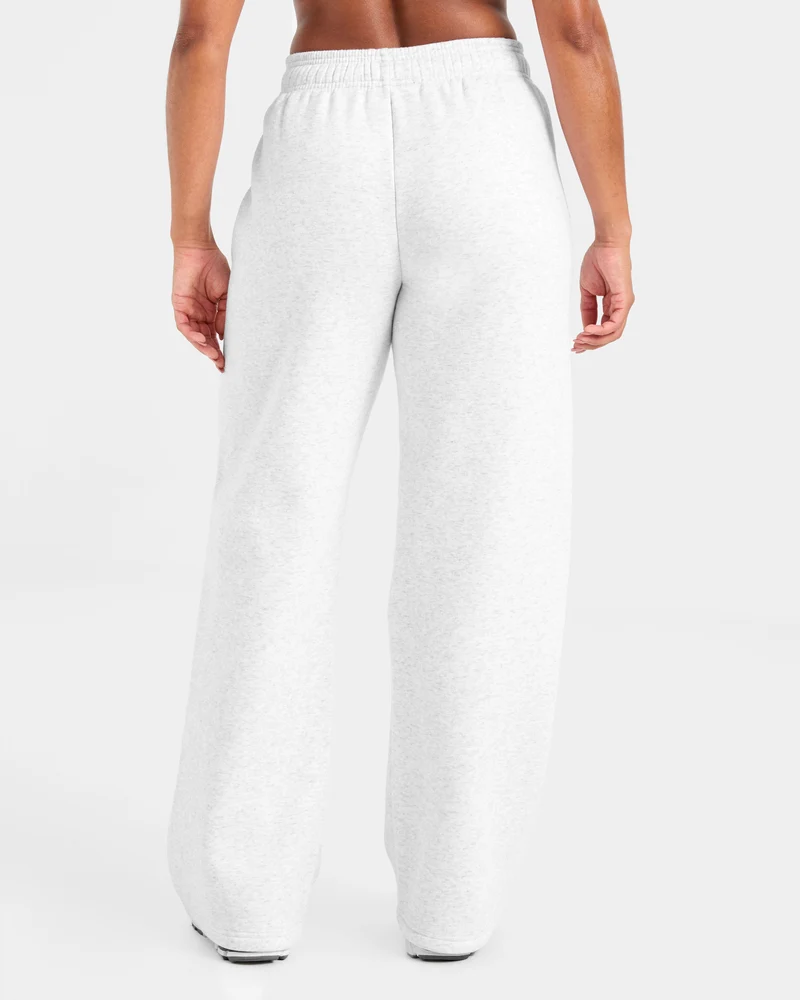 Classic Plush Oversized Straight Leg Joggers - Heather Gris