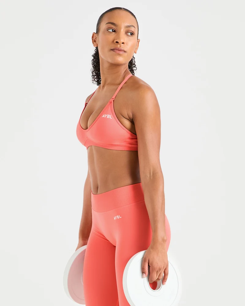 Adapt Seamless Strappy Sports Bra - Summer Pêche