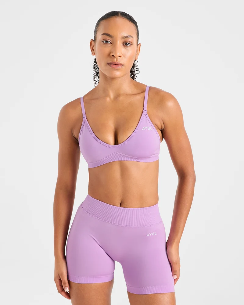 Adapt Seamless Strappy Sports Bra - Spring Lilac