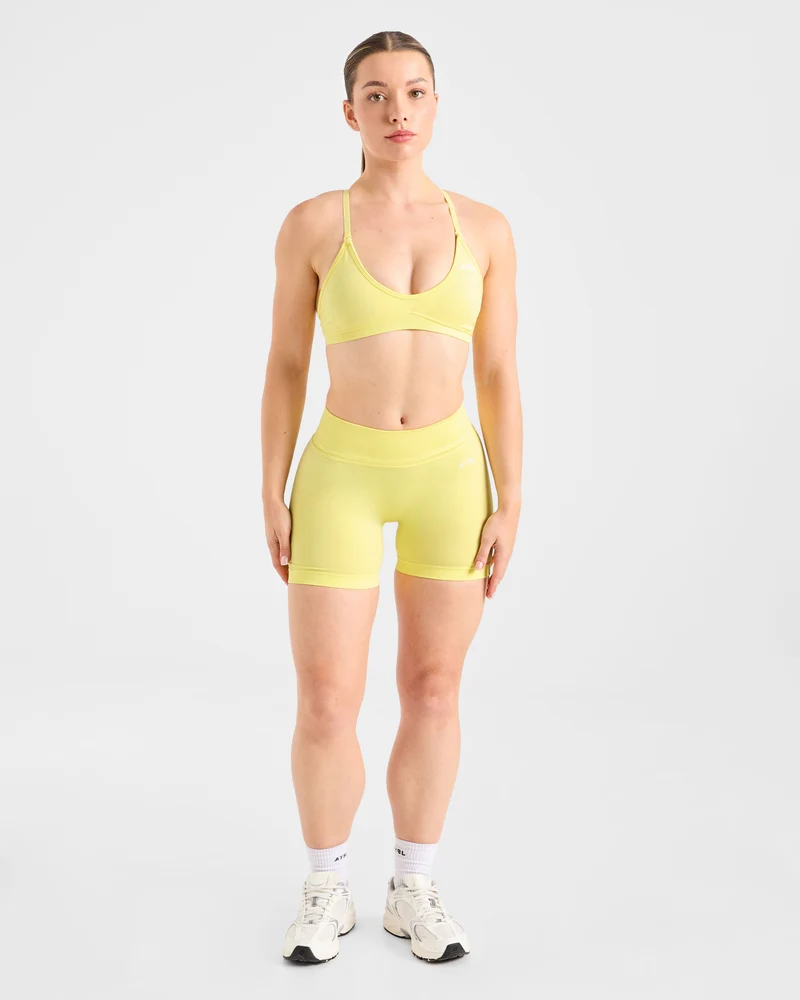 Adapt Seamless Strappy Sports Bra - Spring Jaune