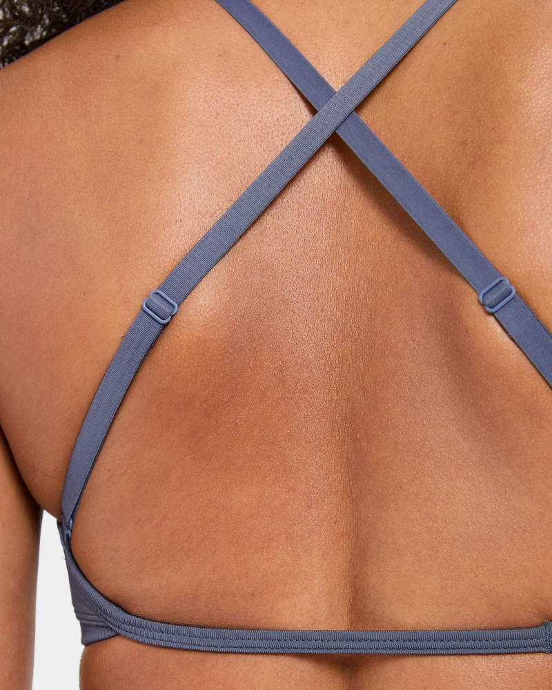 Adapt Seamless Strappy Sports Bra - Slate