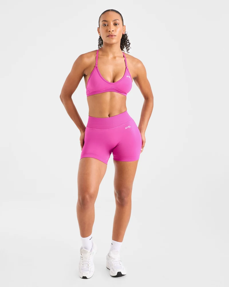 Adapt Seamless Strappy Sports Bra - Rose
