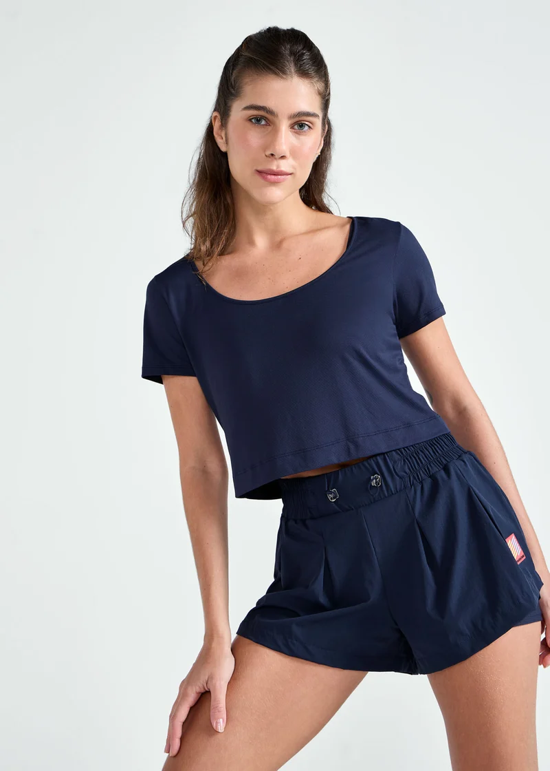 T-Shirt Mulher Manga Curta Color