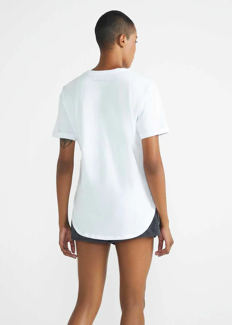 T-shirt Mulher manga Curta Básica