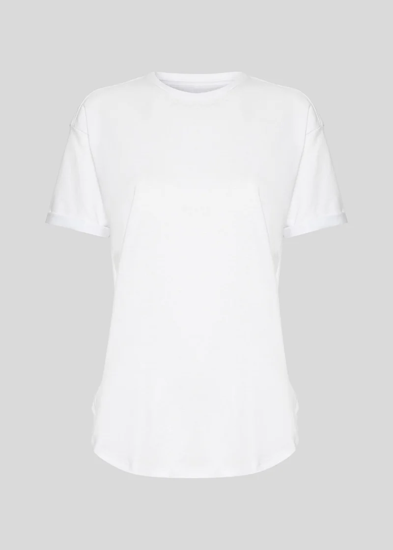 T-shirt Mulher manga Curta Básica