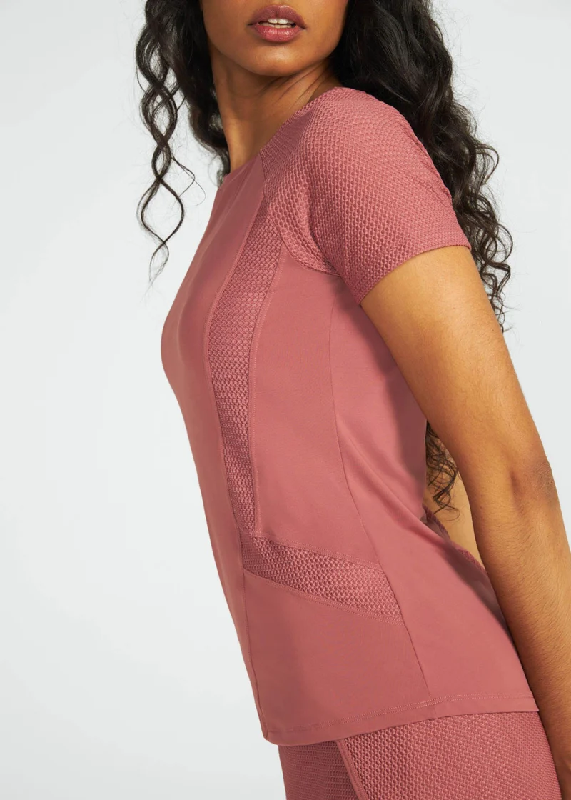 T-Shirt Mulher Manga Curta Miragem