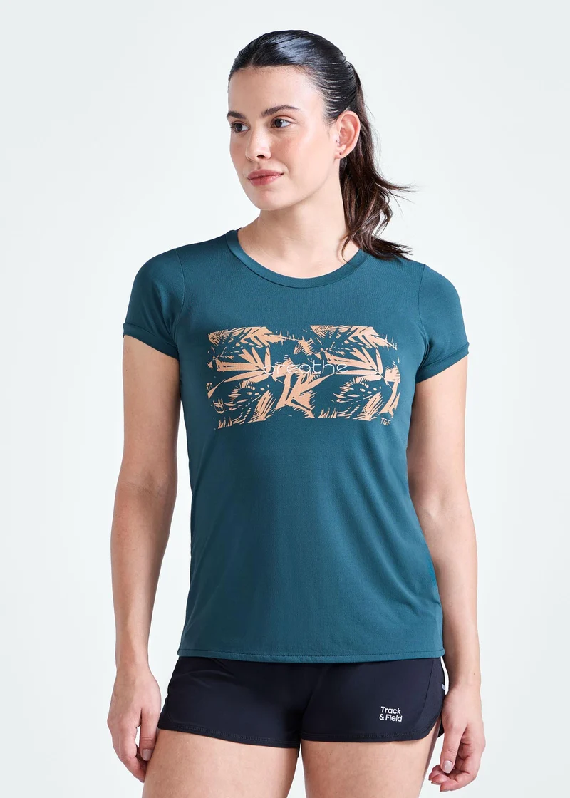 T-Shirt Mulher Manga Curta Thermodry Breath
