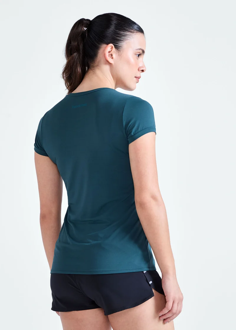T-Shirt Mulher Manga Curta Thermodry Breath