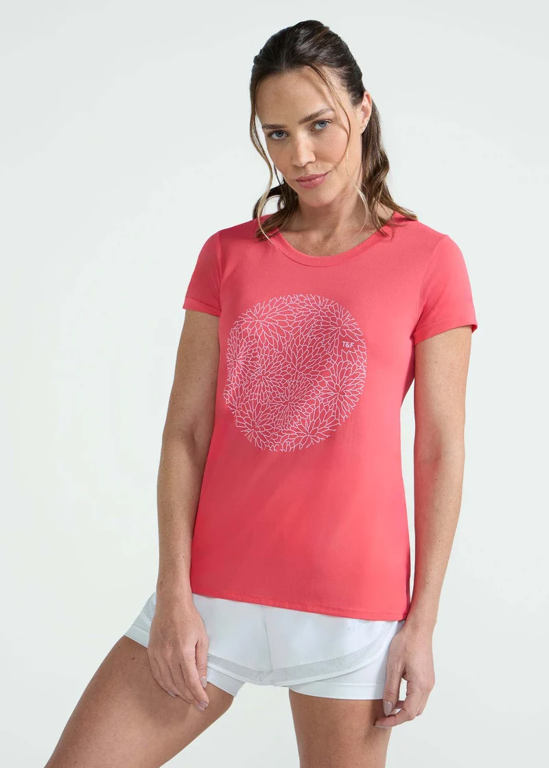 T-Shirt Mulher Manga Curta Thermodry Garden