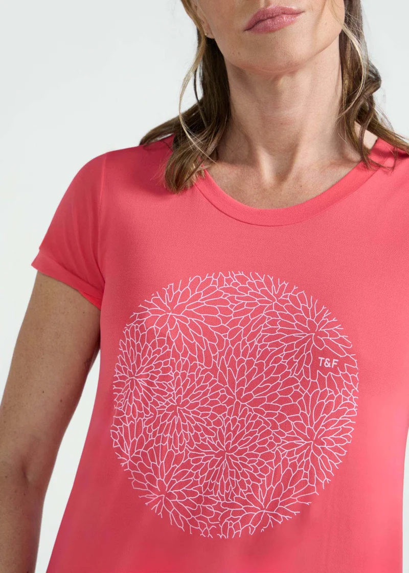 T-Shirt Mulher Manga Curta Thermodry Garden