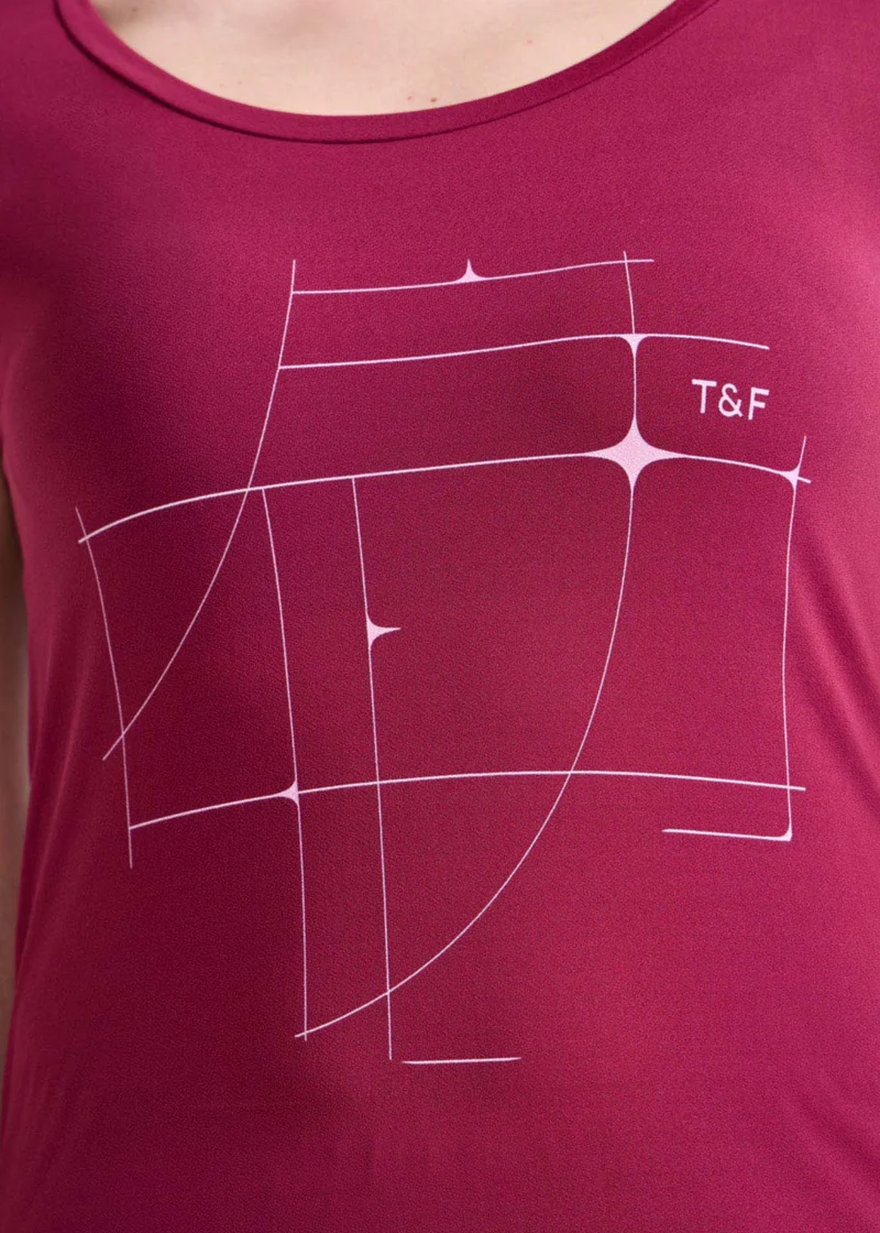 T-shirt Mulher Manga Curta Thermodry Cosmos