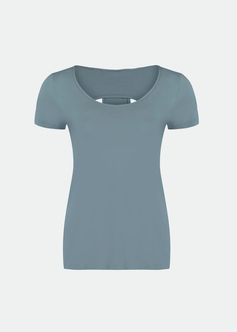 T-Shirt Mulher Manga Curta Gota